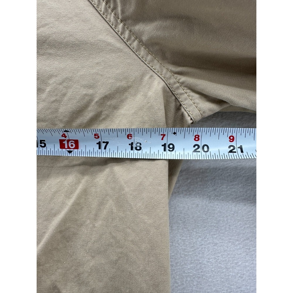 J. Crew Trench Coat Beige Women's 8 Cotton Long Sleeve Full Zip Hooded - Picture 8 of 10